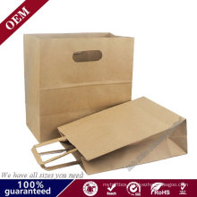 Good Quality Reusable Ktaft Paper Shopping Bag with Die Cut Handle